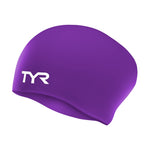 Adult Long Hair Silicone Wrinkle-Free Swim Cap