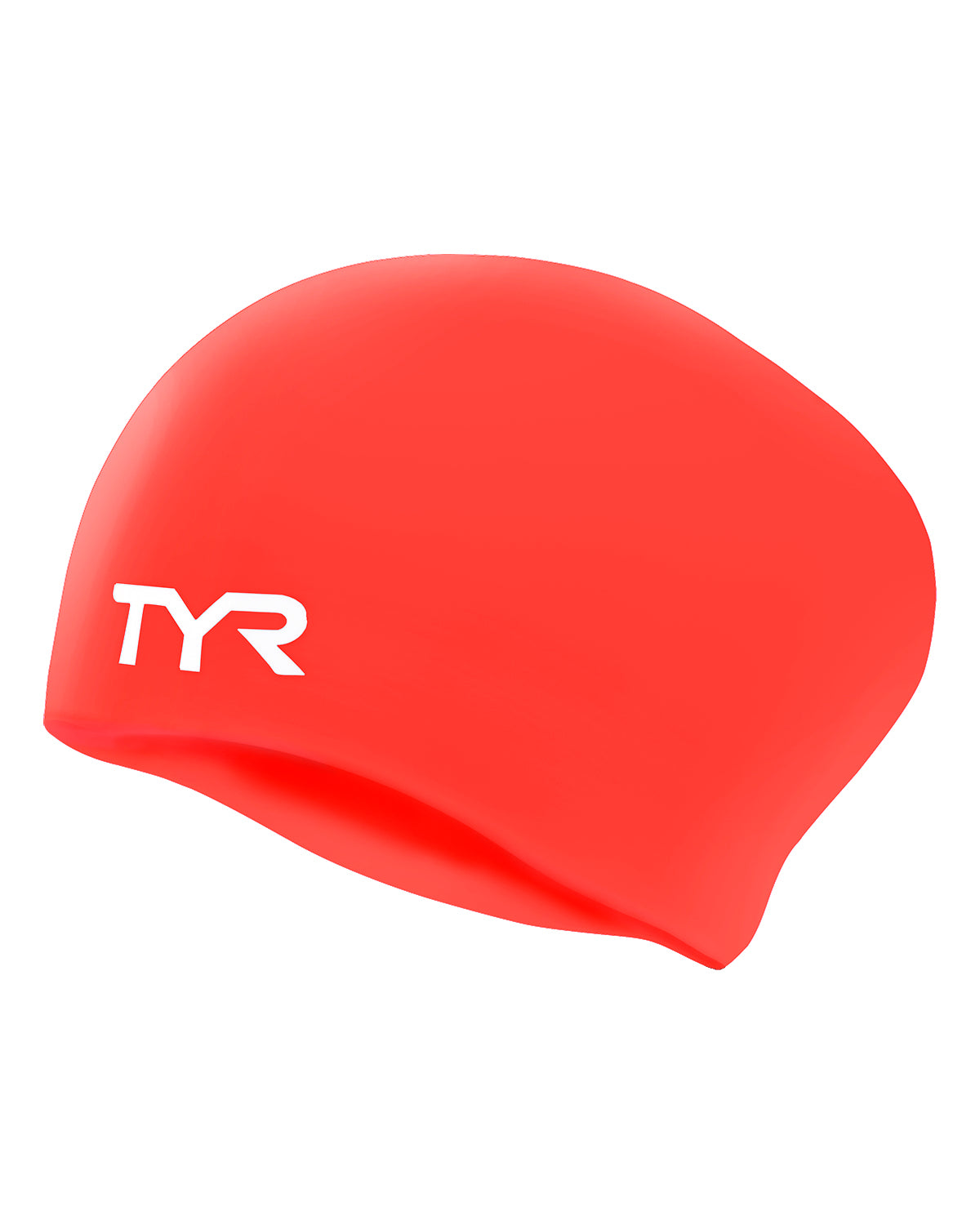 TYR Adult Long Hair Silicone Wrinkle-Free Swim Cap