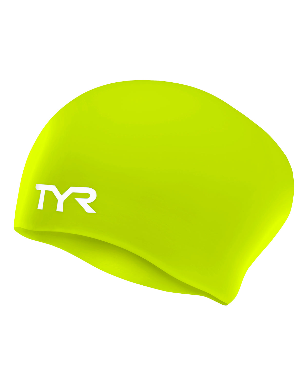 TYR Adult Long Hair Silicone Wrinkle-Free Swim Cap