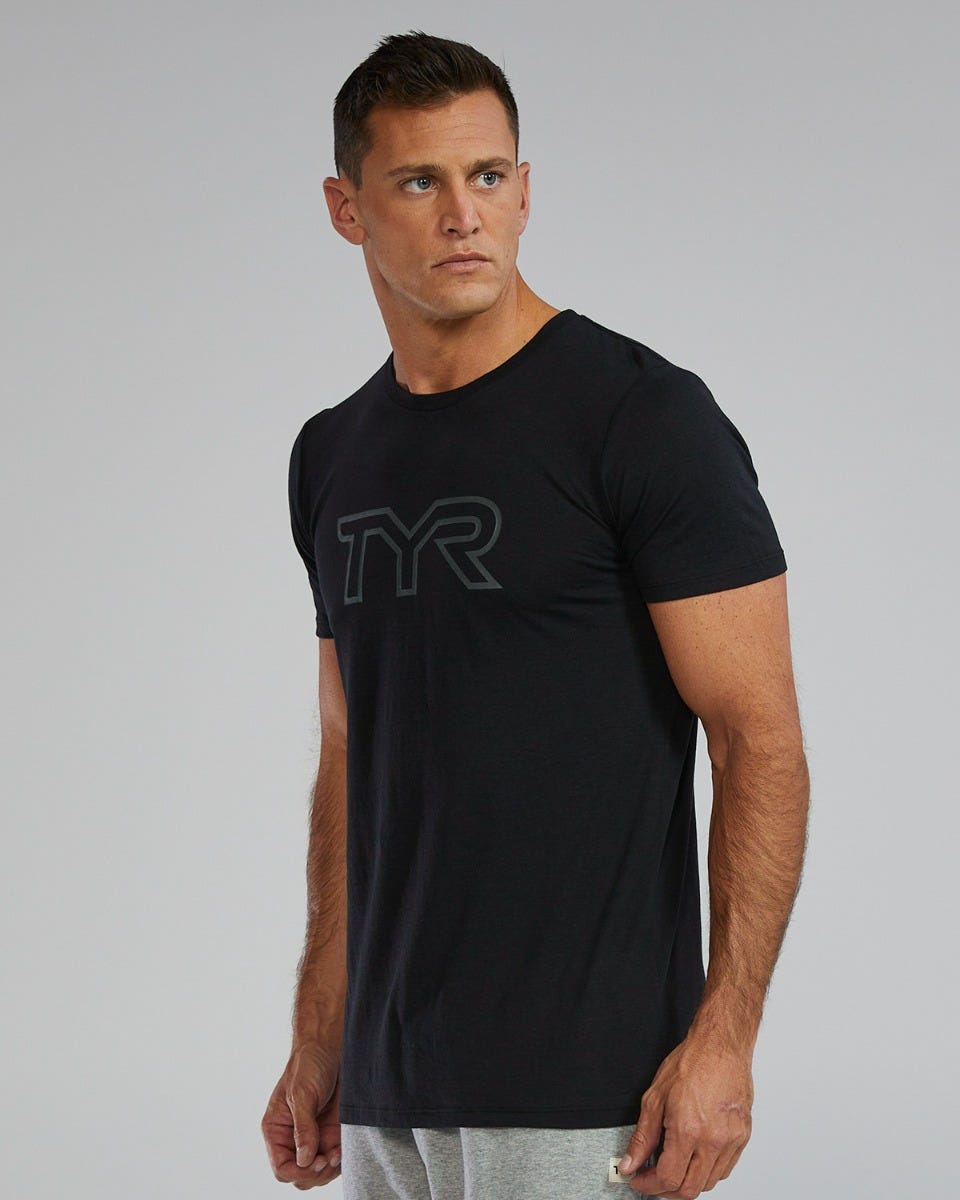 🎁 TYR Unisex Ultrasoft Lightweight Tri Blend Tech Tee - Big Logo (100% off)