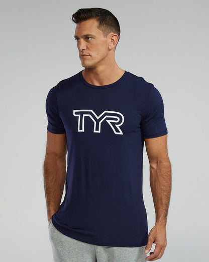 🎁 TYR Unisex Ultrasoft Lightweight Tri Blend Tech Tee - Big Logo (100% off)